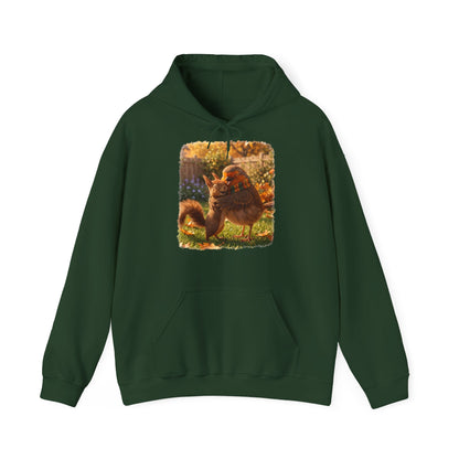 Hoodie Rosi Rotkehlchen & Eichhörnchen | Kapuzenpullover für Vogelfreunde