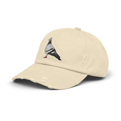 Pigeon Bird Art Distressed Cap