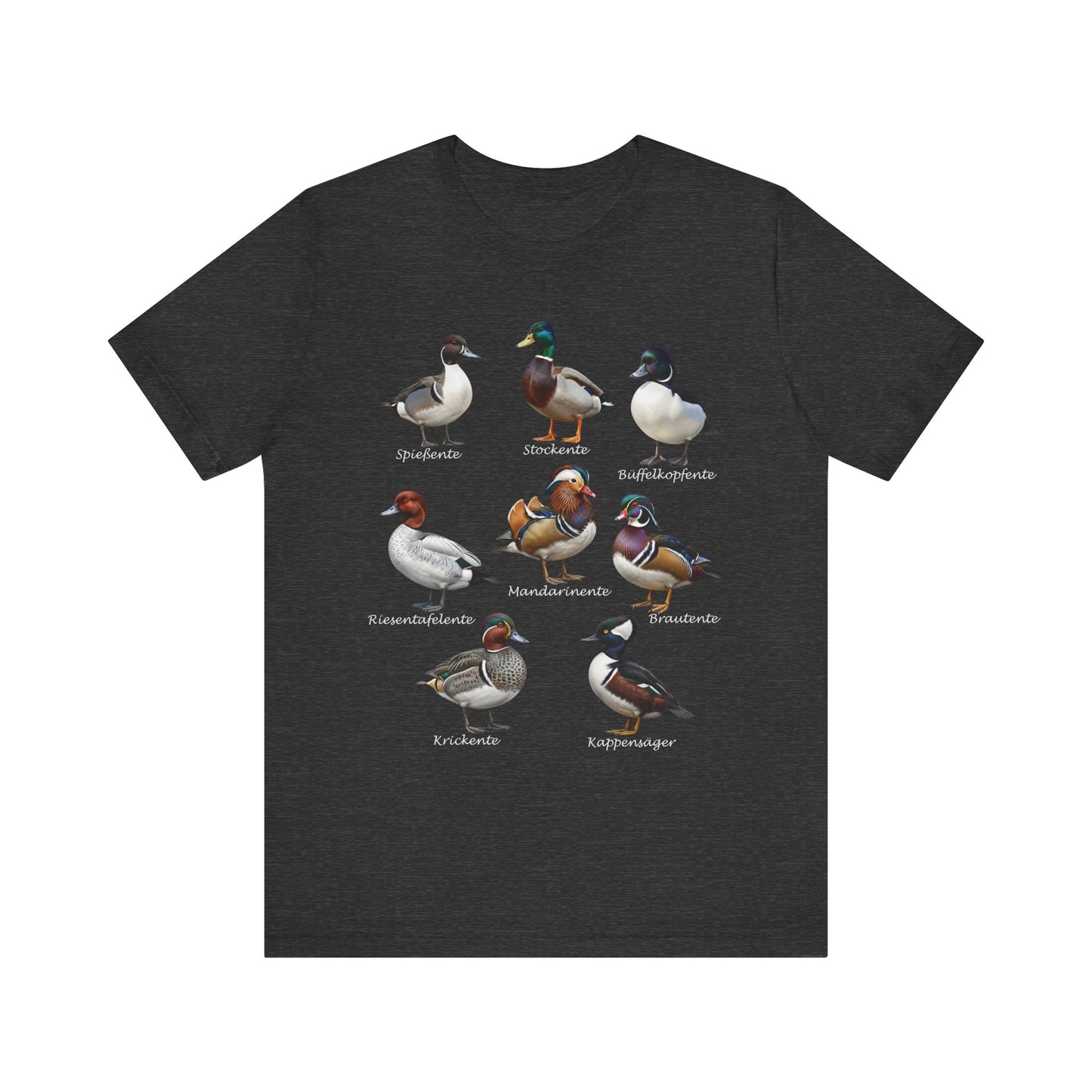 T-Shirt mit Entenarten: Vogel – bird graphic tee und watching gear Stil