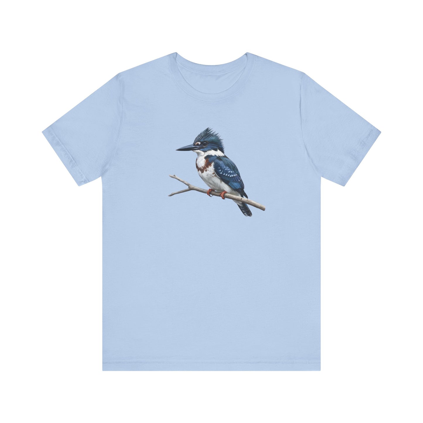 Belted Kingfisher T-Shirt | Unisex Bird Lover Tee | Wildlife Bird Watcher Gift