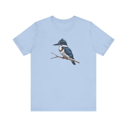 Belted Kingfisher T-Shirt | Unisex Bird Lover Tee | Wildlife Bird Watcher Gift