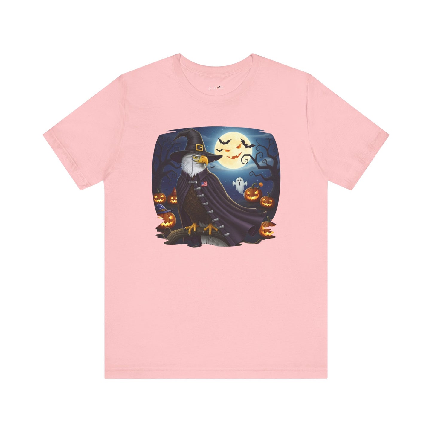 Bald Eagle Halloween Bird T-Shirt - Spooky Full Moon Halloween Costume for Bird Lovers