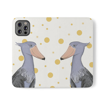 Shoebill Bird Art Phone Flip Case