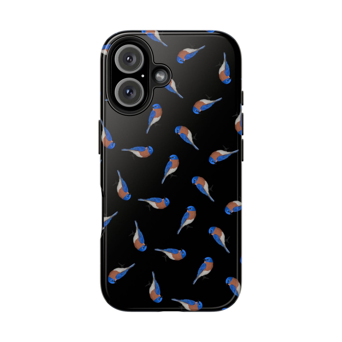 Bluebird iPhone Case Black – Premium Tough Phone Cover for Bird Lovers