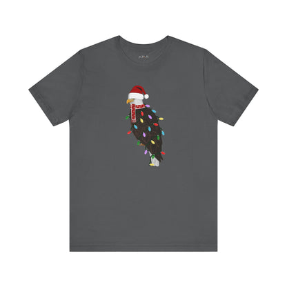 Bald Eagle with Fairy Lights Christmas Bird T-Shirt