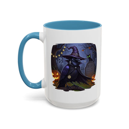 Black Crow Halloween Bird Mug - Perfect Bird Lover Gift for Spooky Season