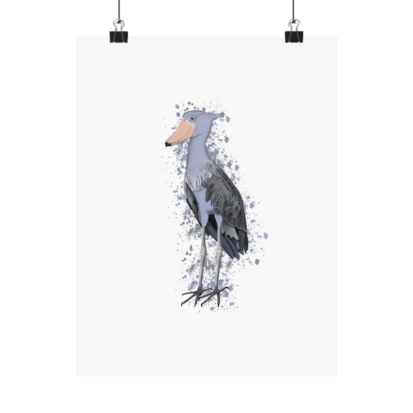 Shoebill Bird Artwork Matte Poster