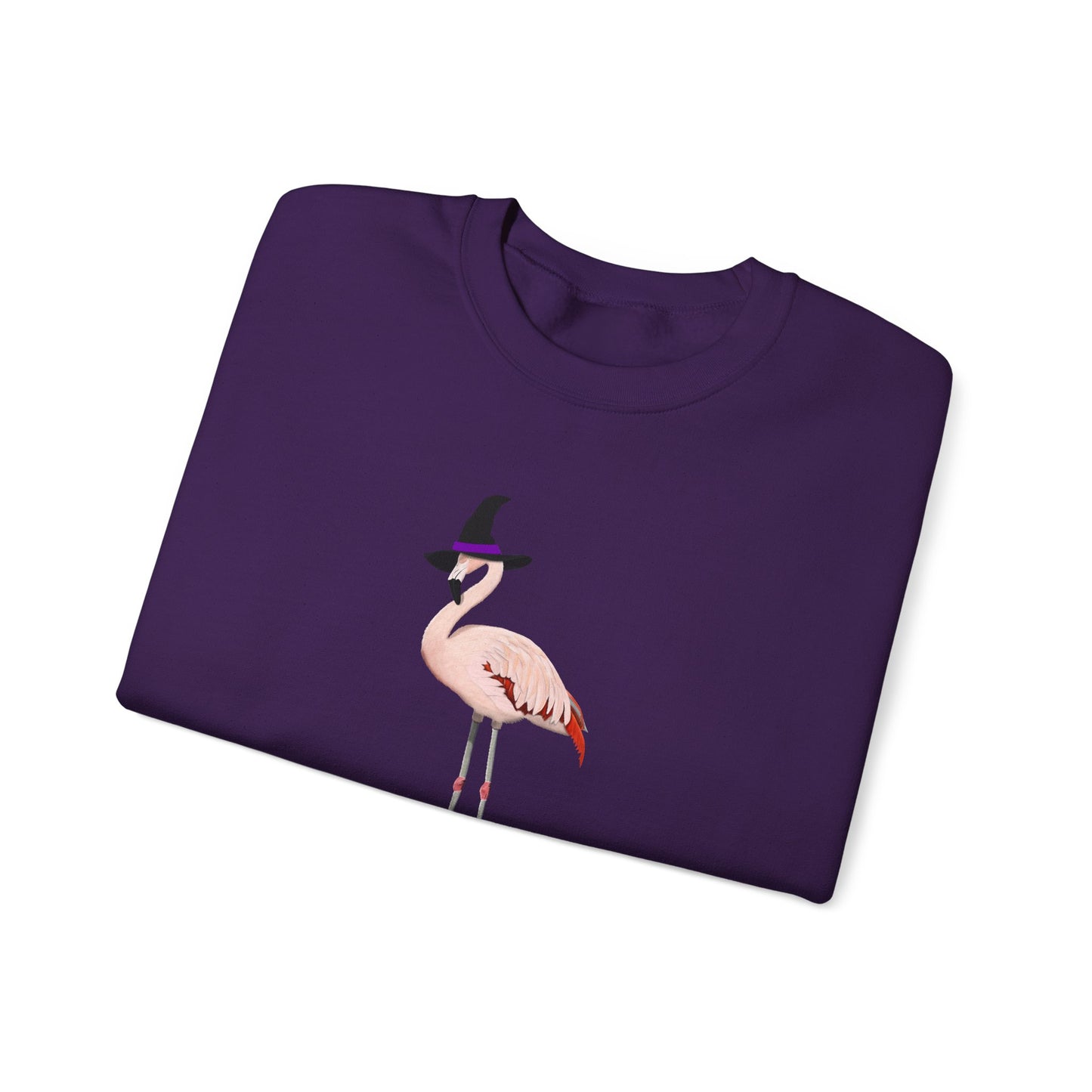 Flamingo Halloween Birds Witch Birdwatcher Sweatshirt