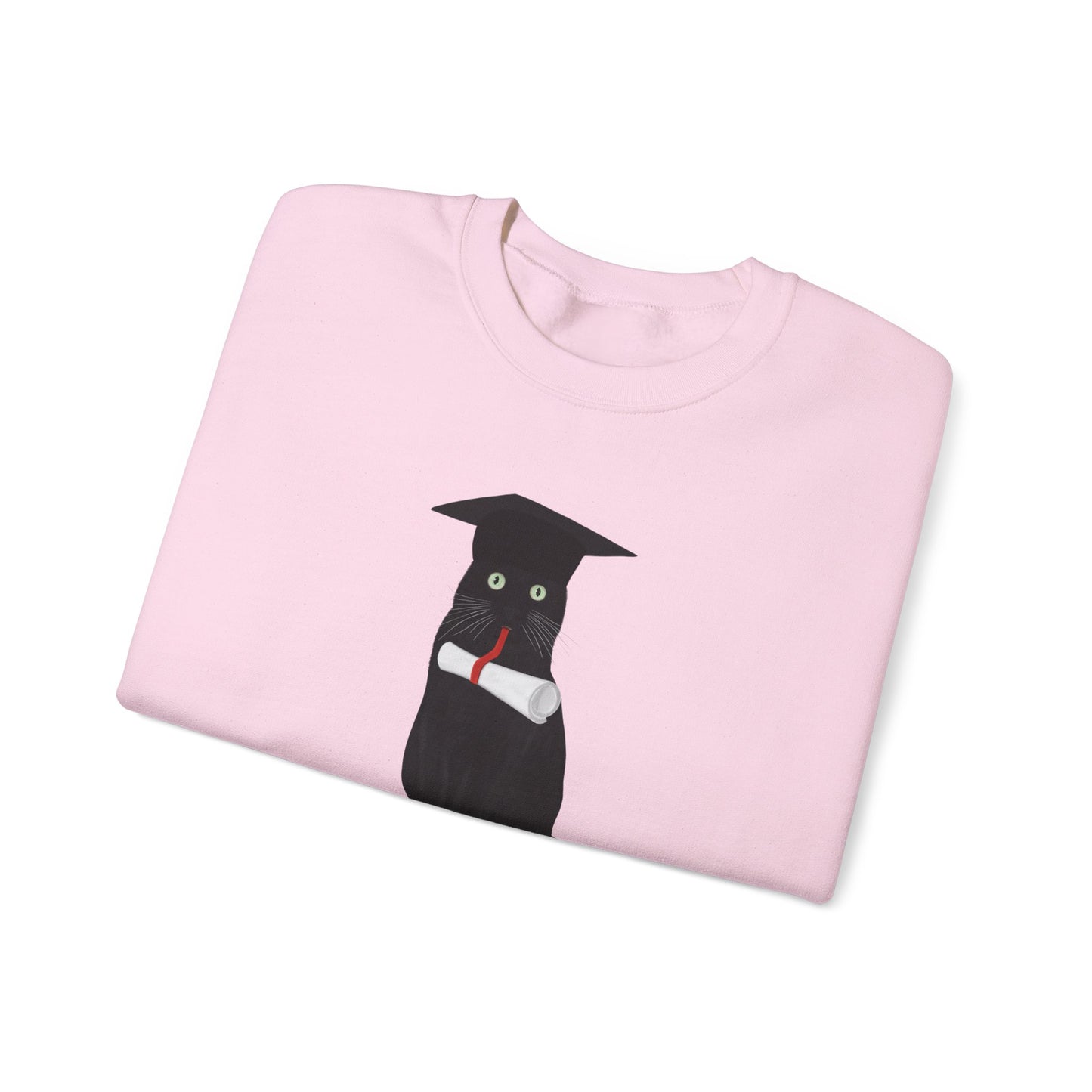 Black Cat Graduate Cat Lover Graduation Sweatshirt