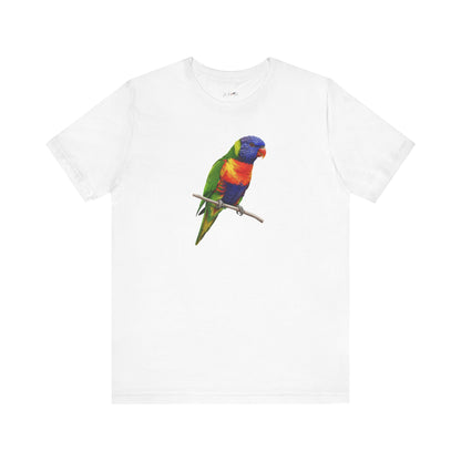 Rainbow Lorikeet T-Shirt | Unisex Bird Lover Tee | Wildlife Birder Gift