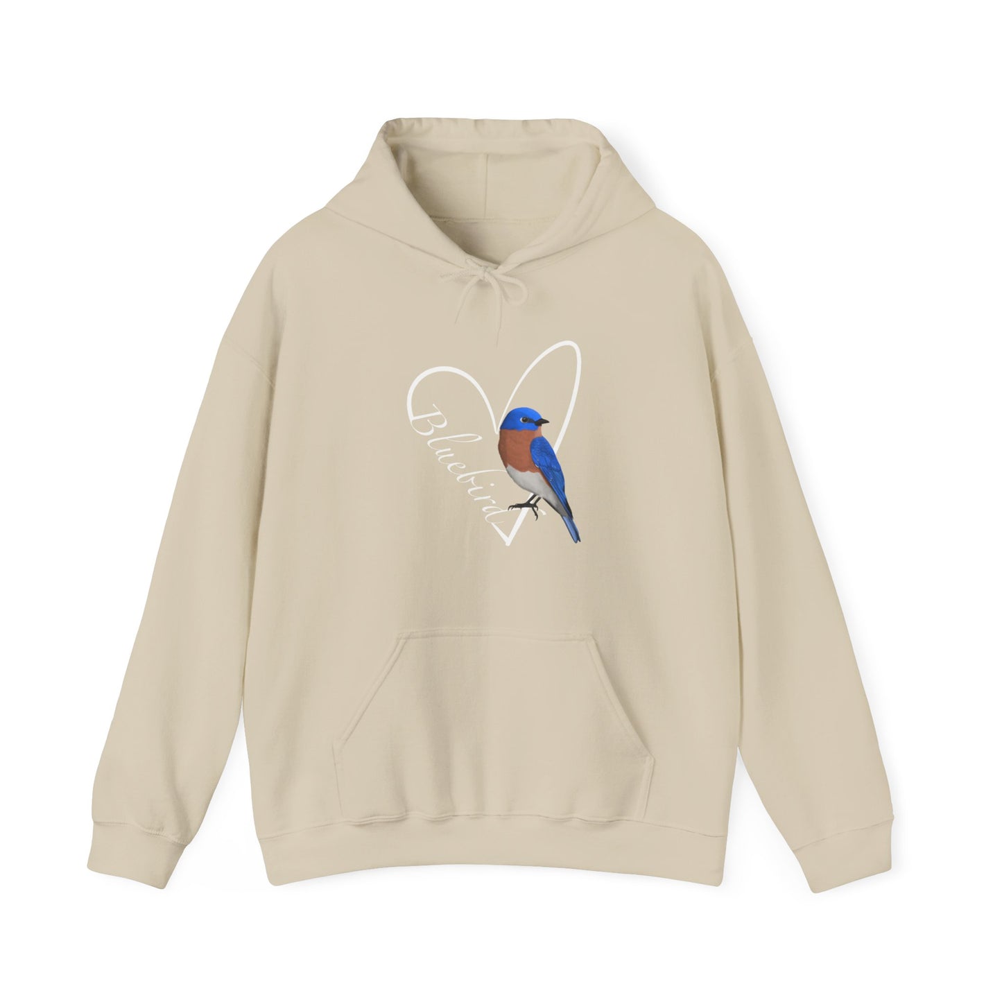 Bluebird Heart Bird Birdwatching Birdlover Hoodie