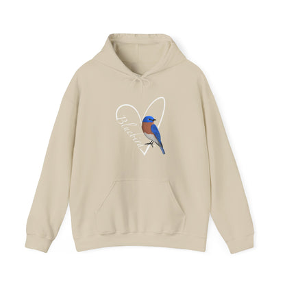 Bluebird Heart Bird Birdwatching Birdlover Hoodie