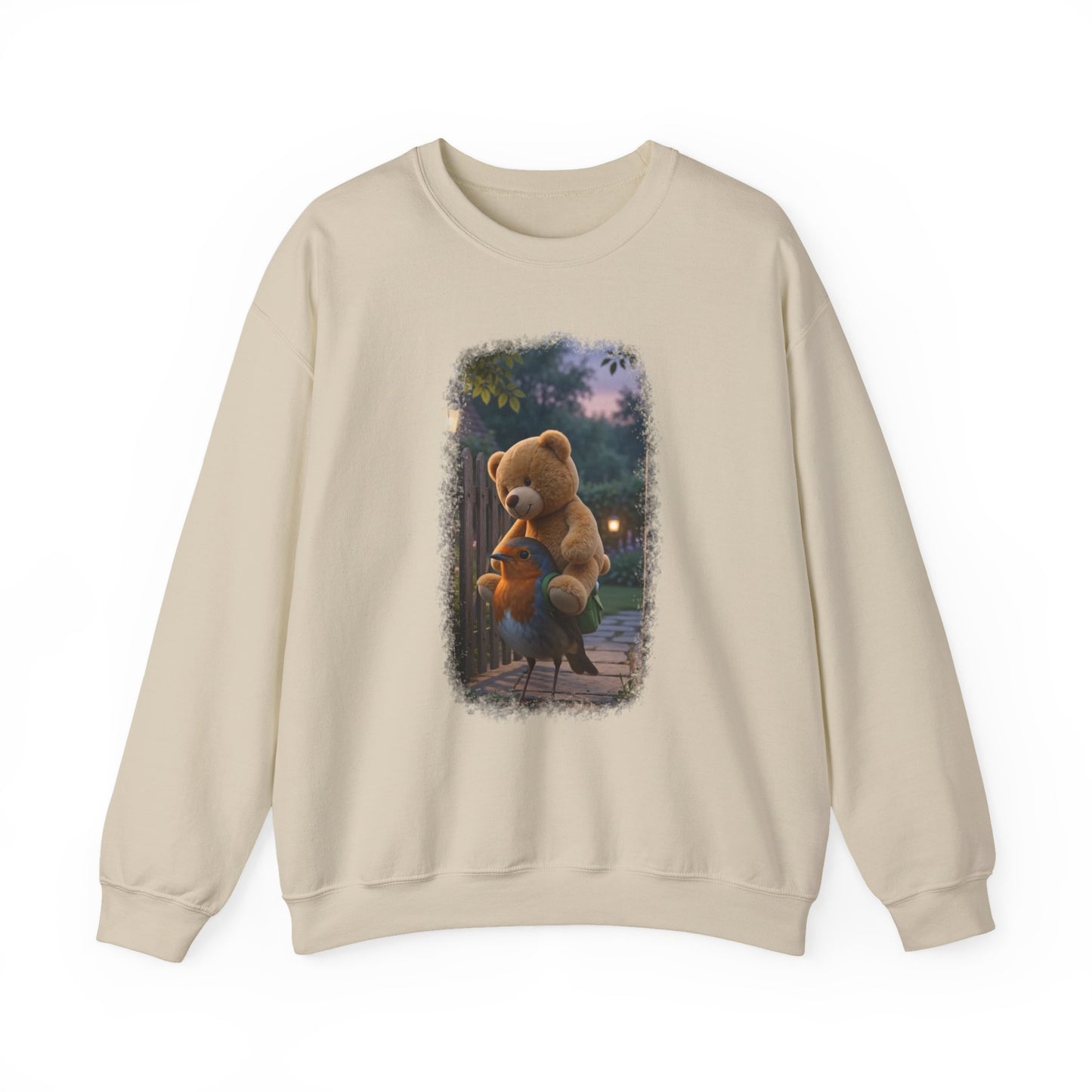 Robin Rosi Giant Teddy Bear Premium Sweatshirt for Bird Lovers