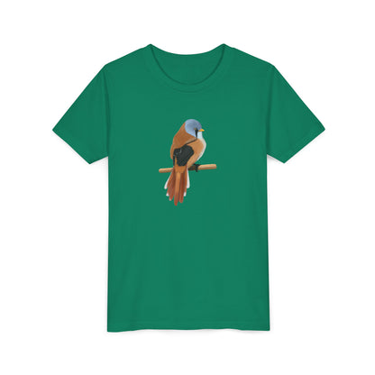 Bearded Reedling Birding & Birdwatching Bird Youth T-Shirt