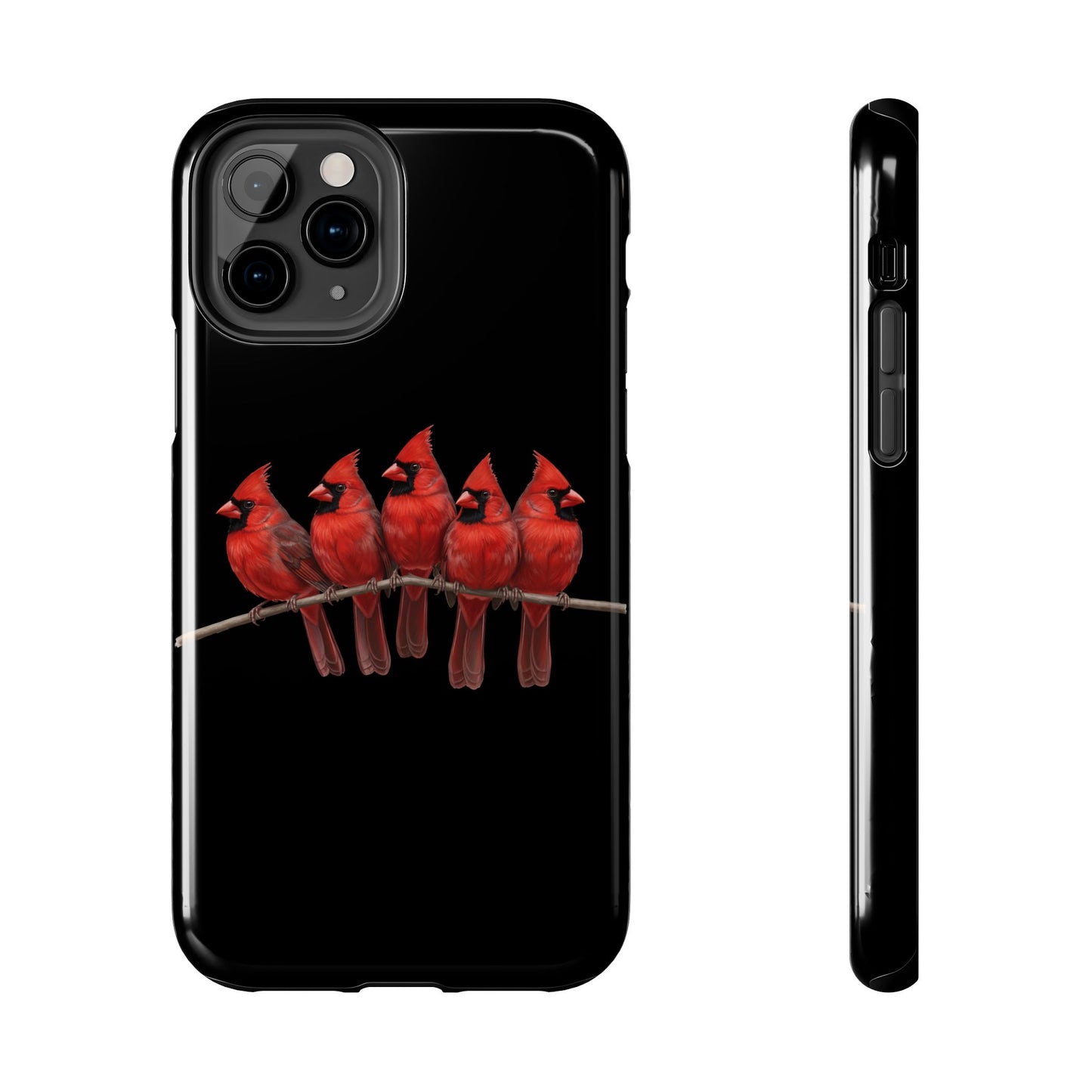 Cardinal Dual-Layer iPhone Case with Bird Art – The Perfect Gift for Ornithologists & Bird Lovers