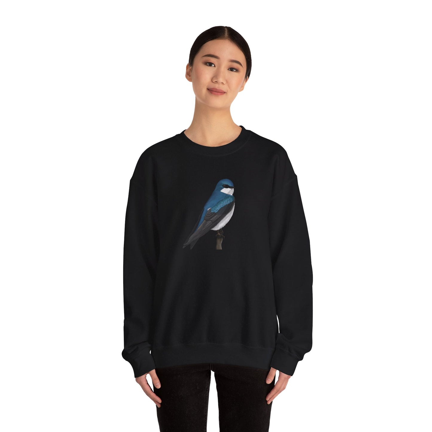 Tree Swallow Bird Watcher Biologist Crewneck Sweatshirt