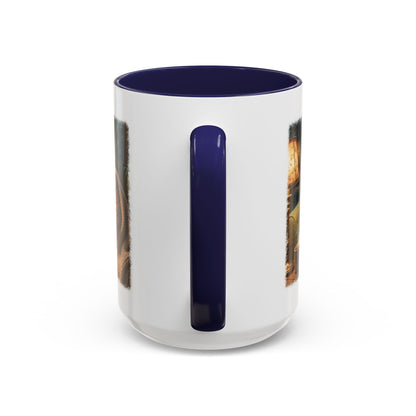 Robin Rosi Reading a Book Mug for Bird Lovers