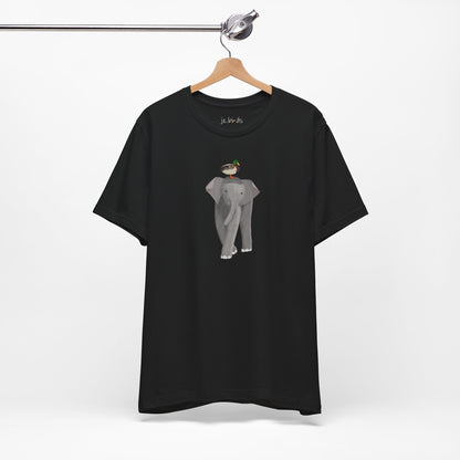 Elephant with Mallard Duck Birds Birding & Birdwatching T-Shirt