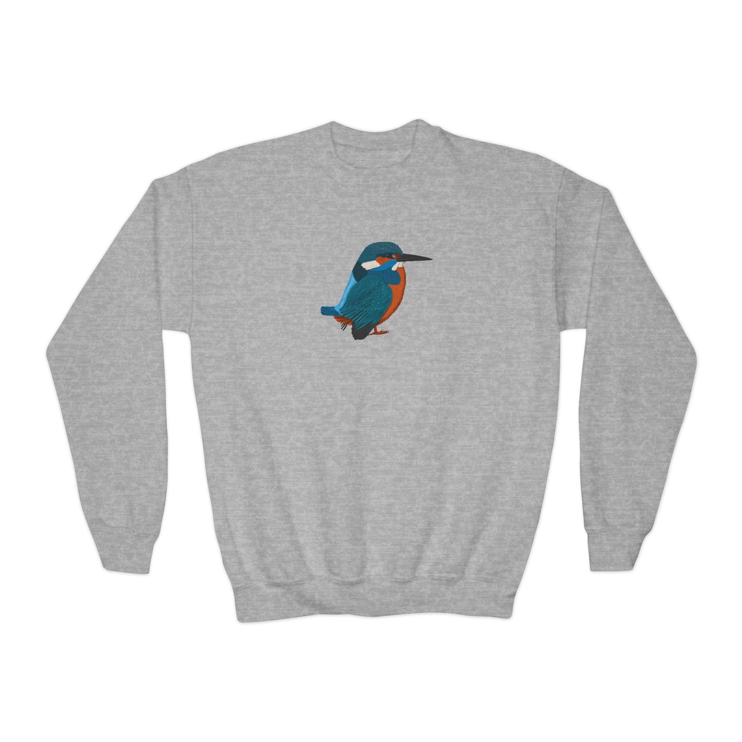 Kingfisher Bird Birdwatching Youth Crewneck Sweatshirt