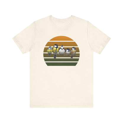 Meisen Premuim T-Shirt | Geschenk für Vogelbeobachter | jz.birds