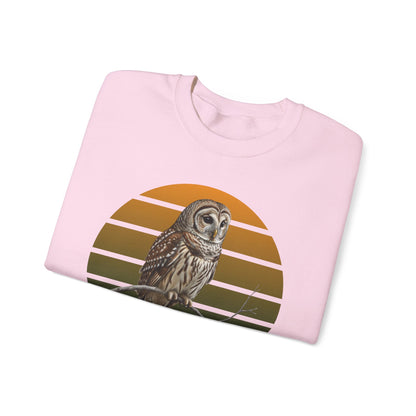 Barred Owl Sweatshirt | Unisex Bird Lover Pullover | Wildlife Birder Gift | Bird Crewneck