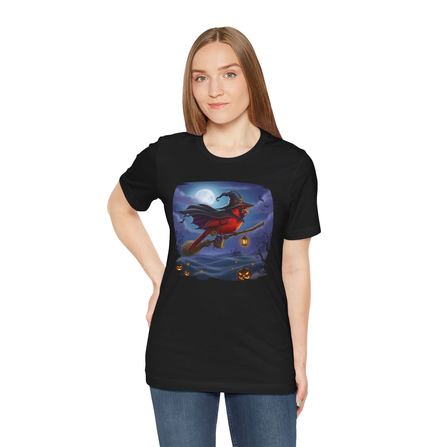 Cardinal Halloween Bird T-Shirt - Spooky Halloween Costume for Bird Lovers