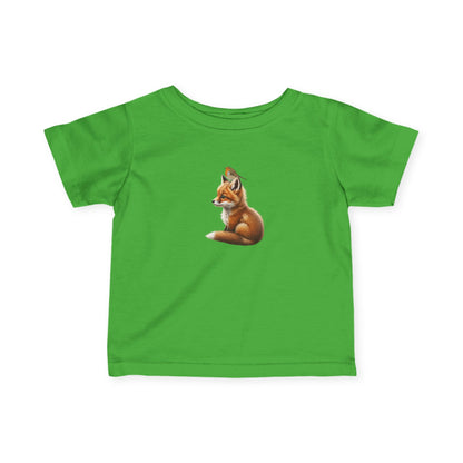 Fuchs mit Rotkehlchen Baby T-Shirt Süßes Tiermotiv