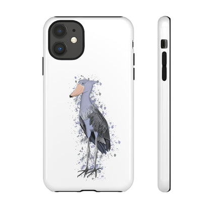 Schuhschnabel Vogel iPhone & Google Pixel Vogelmotiv Handyhülle Weiß