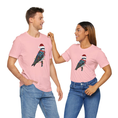 Tree Swallow with Fairy Lights Christmas Bird T-Shirt