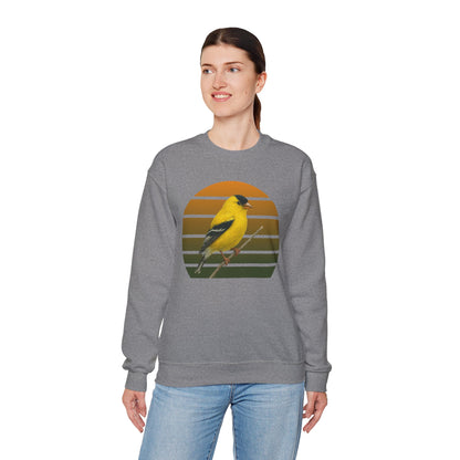 American Goldfinch Sweatshirt | Unisex Bird Lover Pullover | Wildlife Birder Gift | Songbird Crewneck