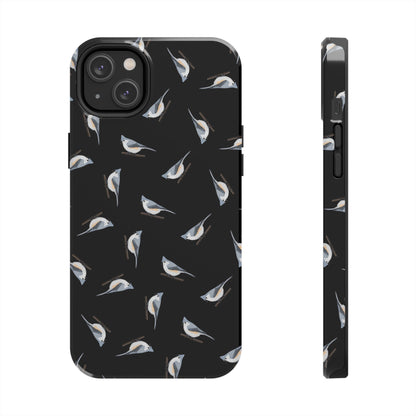 Tufted Titmouse iPhone Case Black – Premium Tough Phone Cover for Bird Lovers
