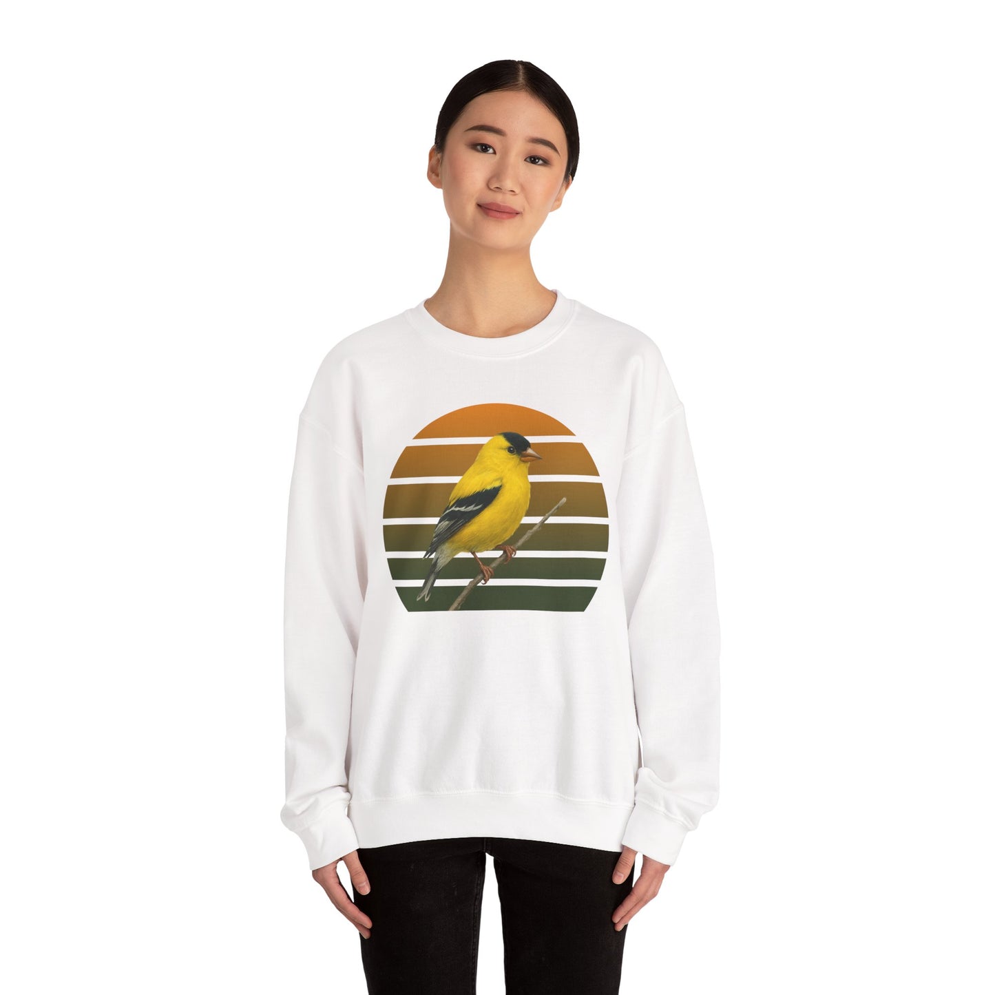 American Goldfinch Sweatshirt | Unisex Bird Lover Pullover | Wildlife Birder Gift | Songbird Crewneck