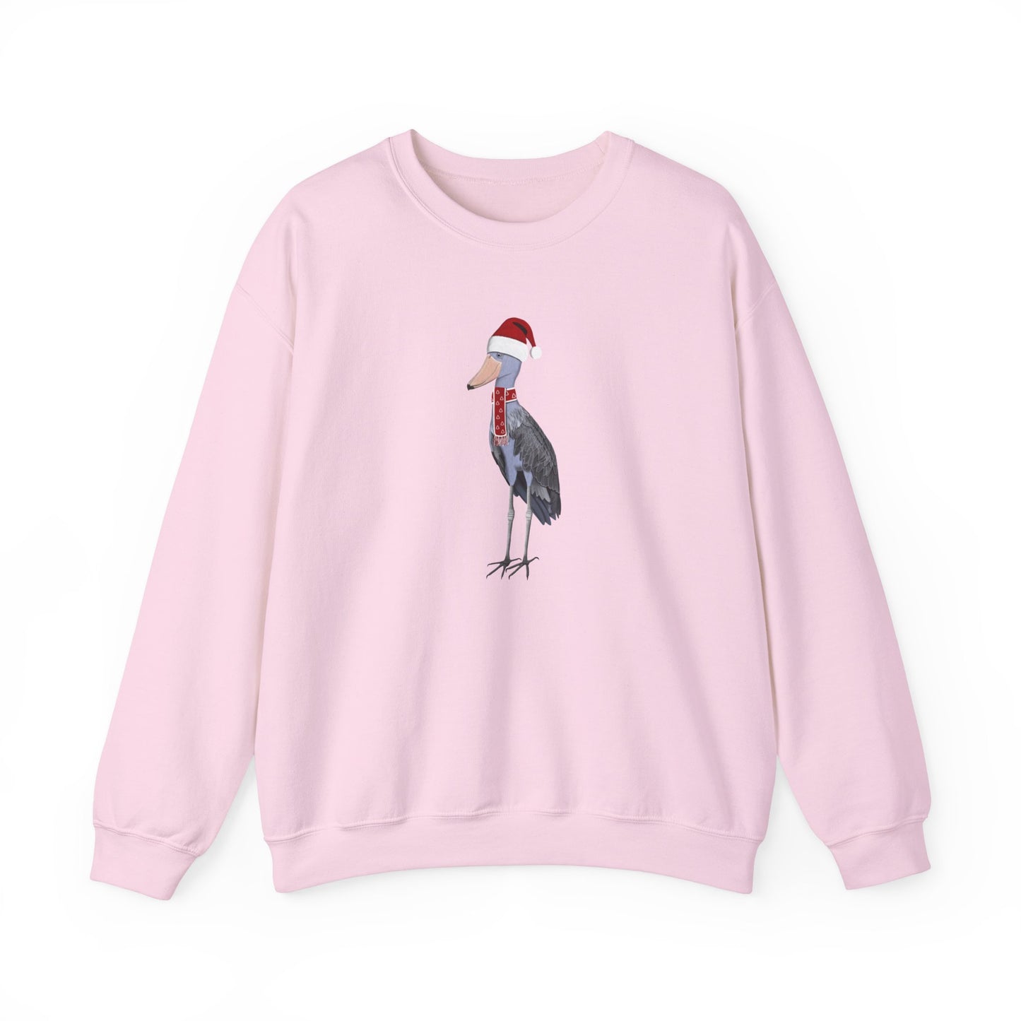 Shoebill with Christmas Hat Bird Birdwatcher Sweatshirt