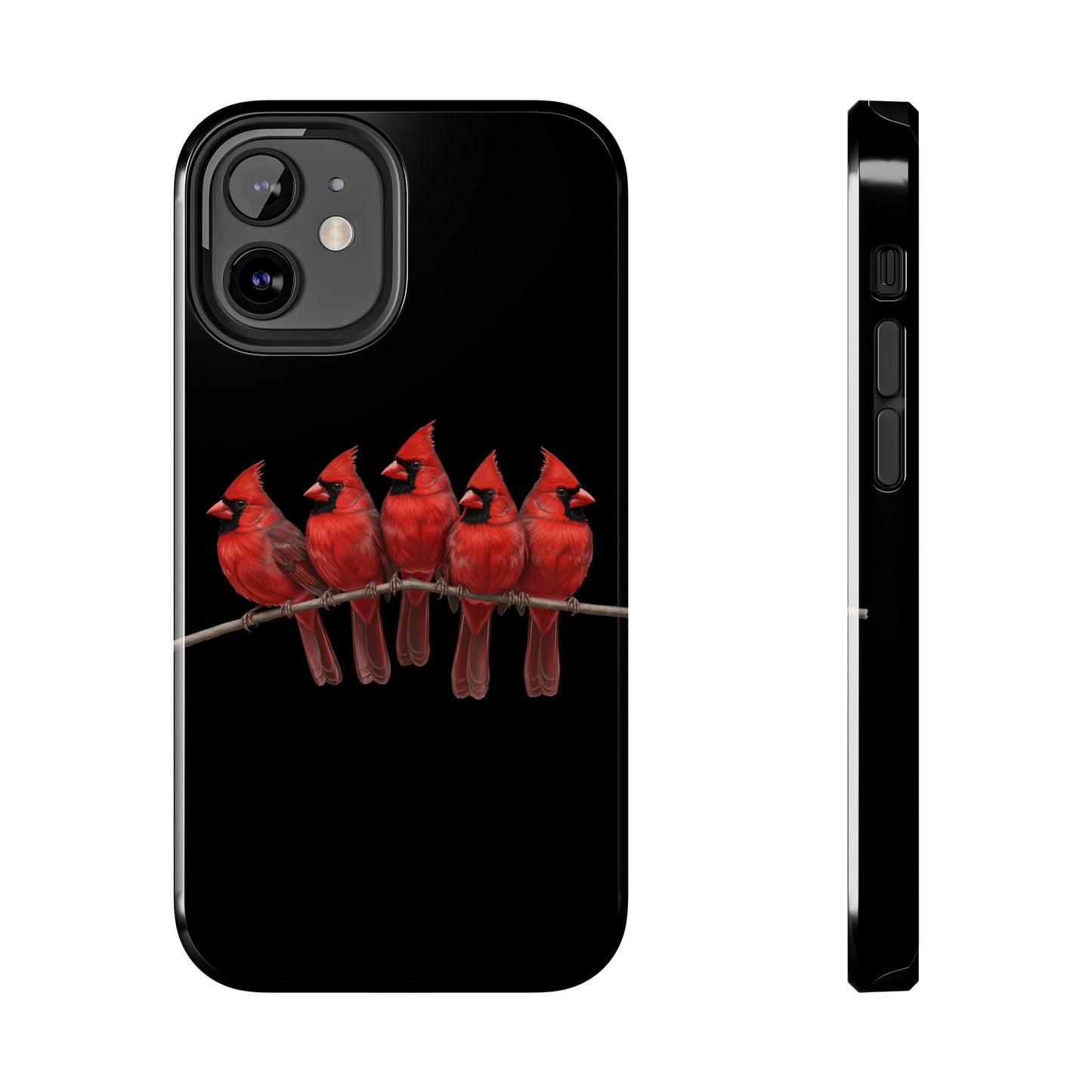 Cardinal Dual-Layer iPhone Case with Bird Art – The Perfect Gift for Ornithologists & Bird Lovers