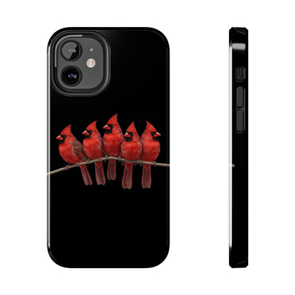 Cardinal Dual-Layer iPhone Case with Bird Art – The Perfect Gift for Ornithologists & Bird Lovers