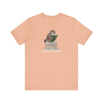 Whooo Loves Reading Owl Teacher Shirt – Cute Librarian & Book Lover Tee