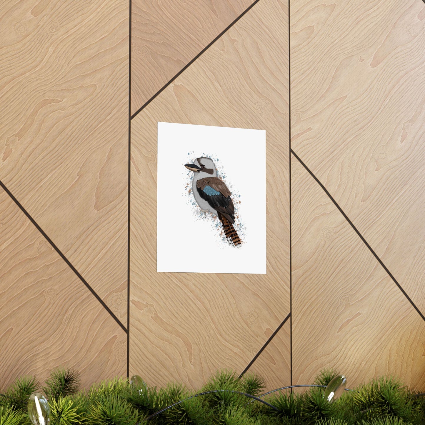 Kookaburra Bird Artwork Matte Poster