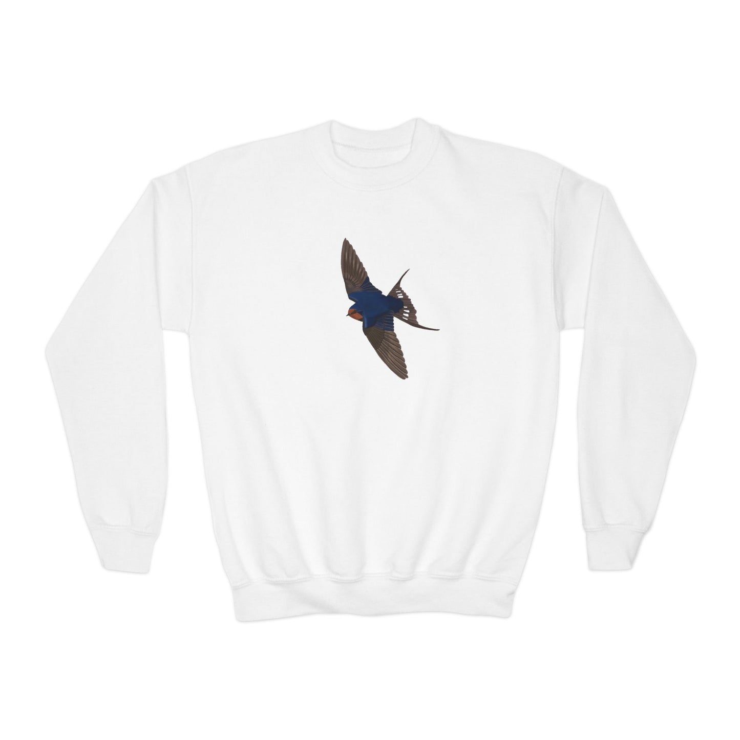 Barn Swallow Bird Birdwatching Youth Crewneck Sweatshirt