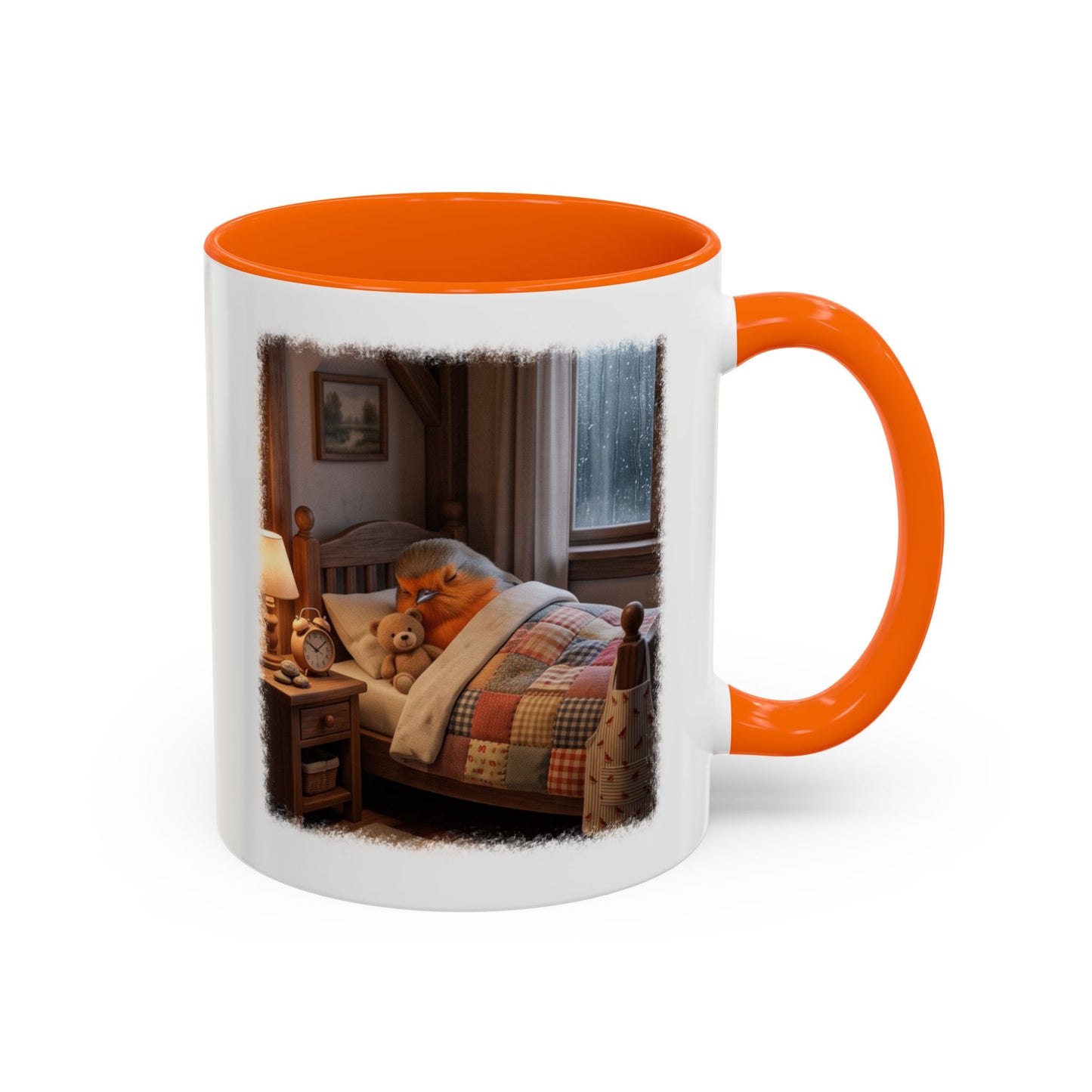 Robin Rosi Sleeping in Bed Mug for Bird Lovers
