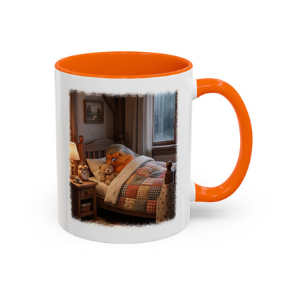 Robin Rosi Sleeping in Bed Mug for Bird Lovers
