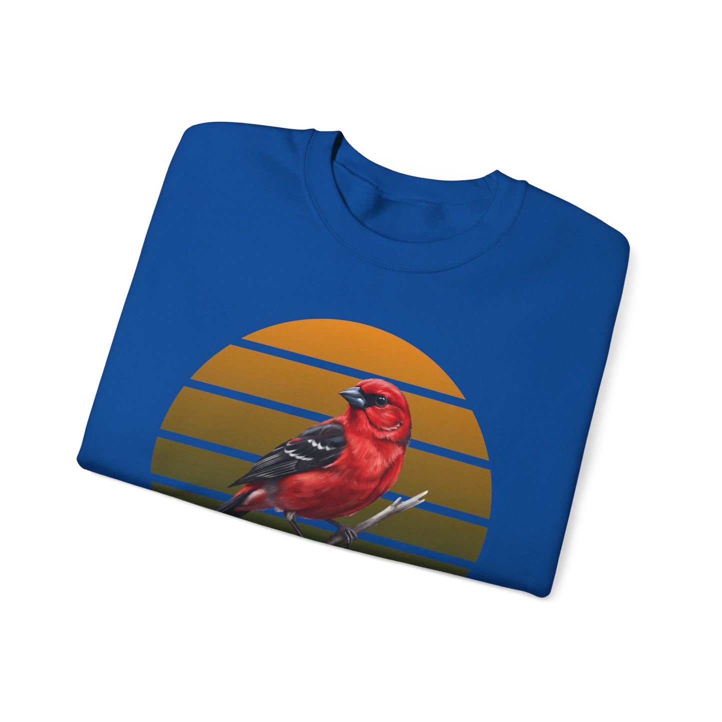Scarlet Tanager Sweatshirt | Bird Watcher Crewneck | Unisex Songbird Gift for Bird Lovers