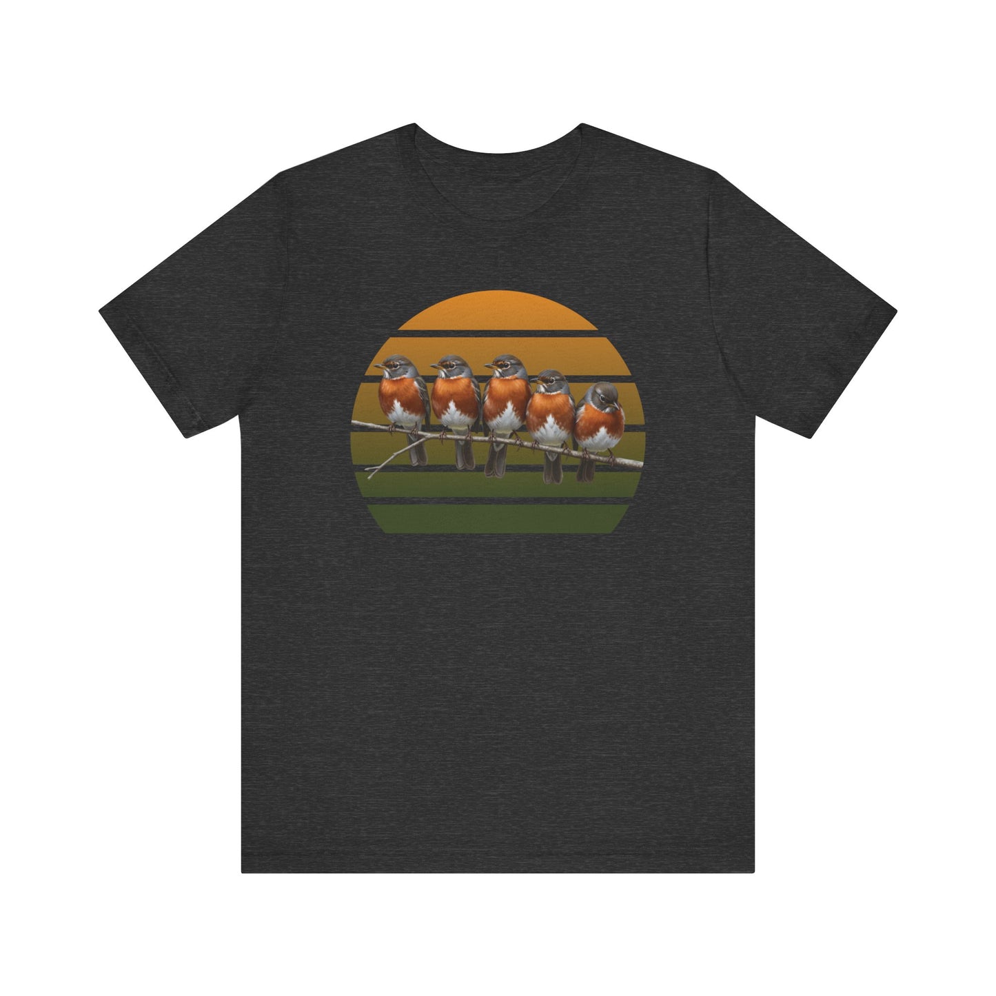 American Robin Premium T-Shirt | Unique Birdwatcher & Birder Gift by jz.birds