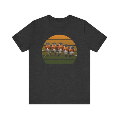 American Robin Premium T-Shirt | Unique Birdwatcher & Birder Gift by jz.birds