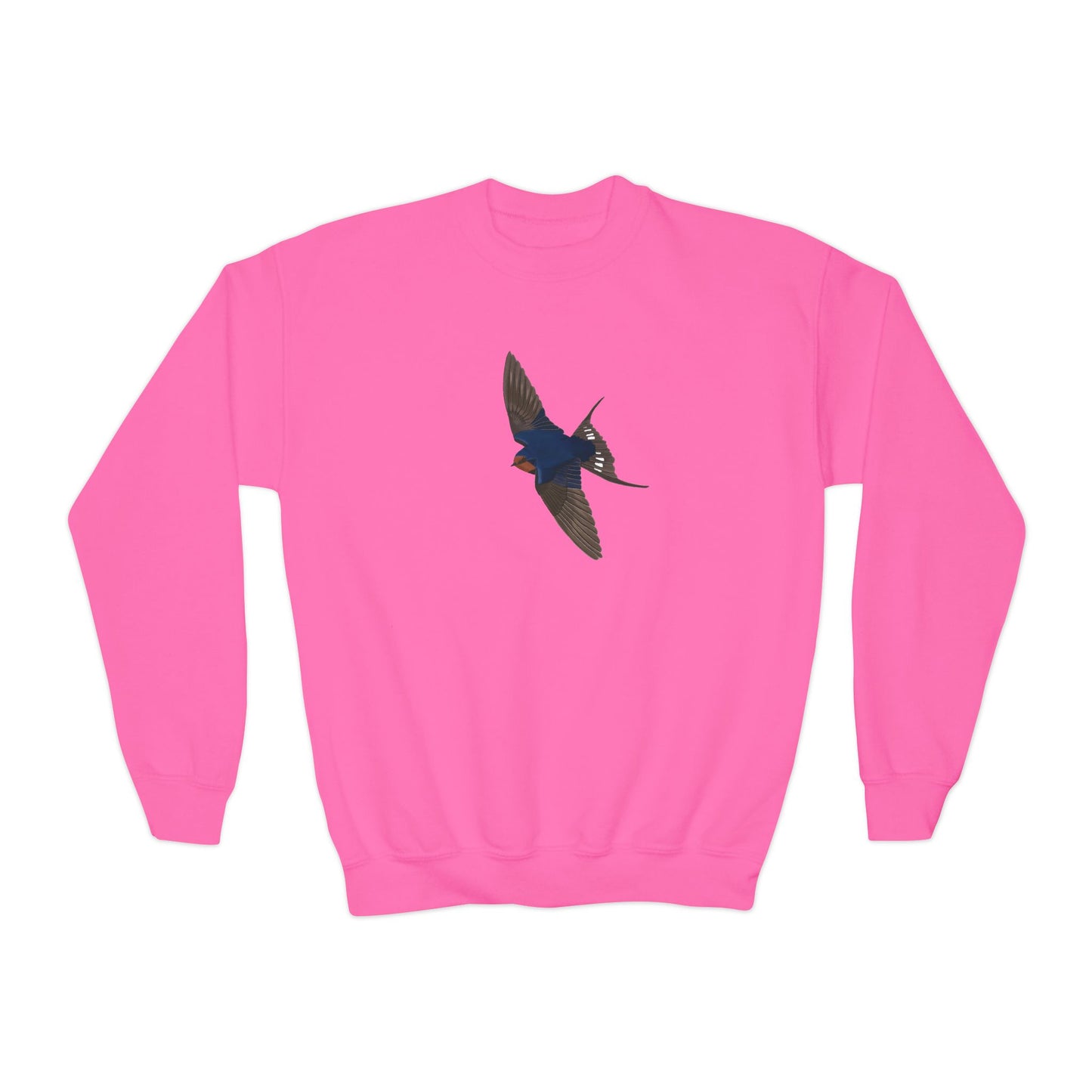 Barn Swallow Bird Birdwatching Youth Crewneck Sweatshirt