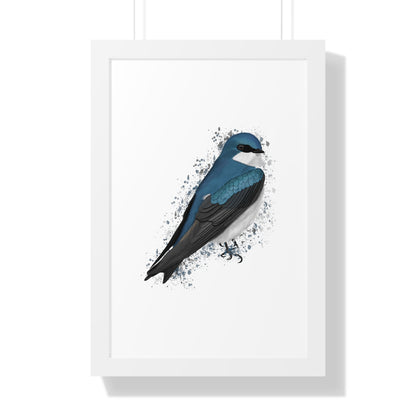 Tree Swallow Bird Framed Poster