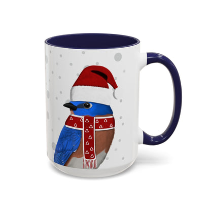 Bluebird Christmas Bird Coffee Mug