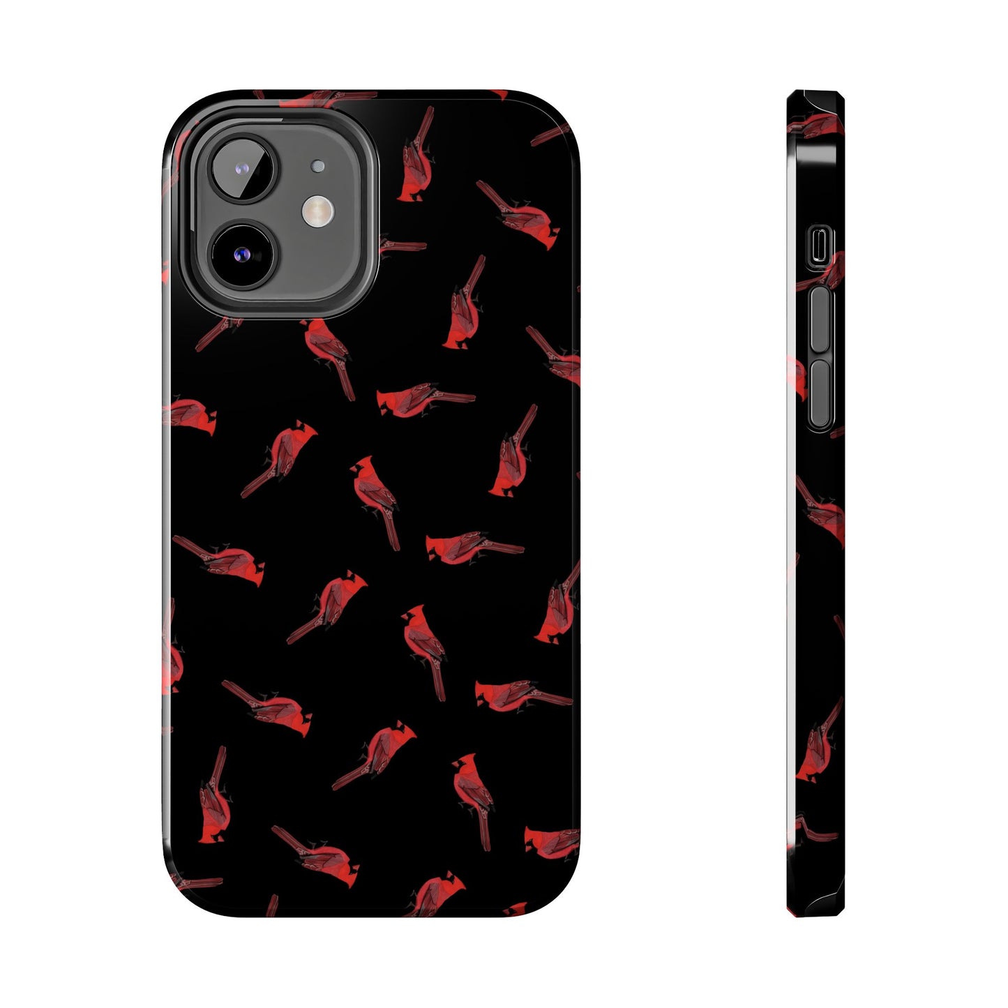Cardinal iPhone Case Black – Premium Tough Phone Cover for Bird Lovers – animal lover,
