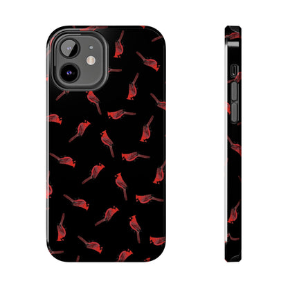 Cardinal iPhone Case Black – Premium Tough Phone Cover for Bird Lovers – animal lover,