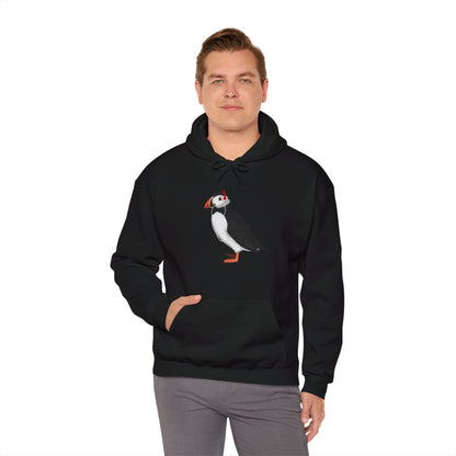 Puffin with Music Headphones Bird Birdwatching Birdlover Hoodie