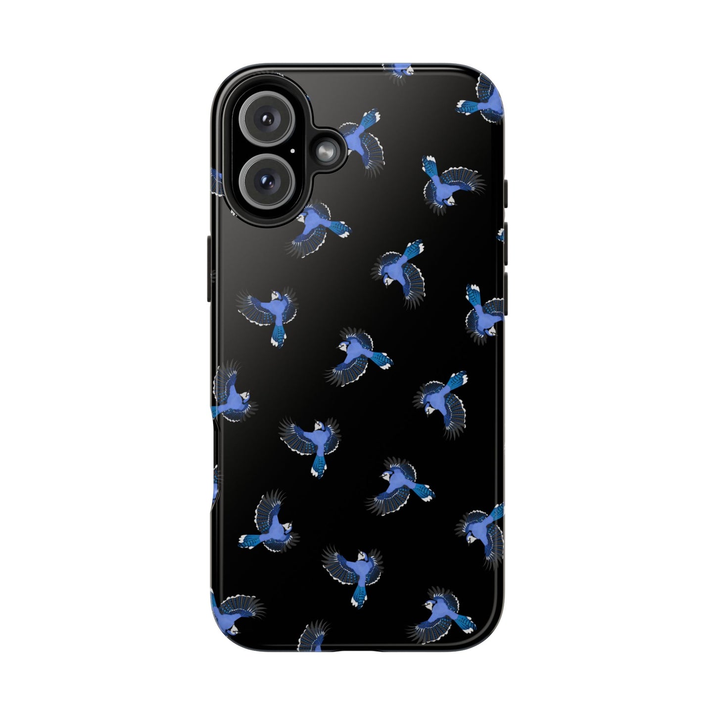 Blue Jay iPhone Case Black – Premium Tough Phone Cover for Bird Lovers